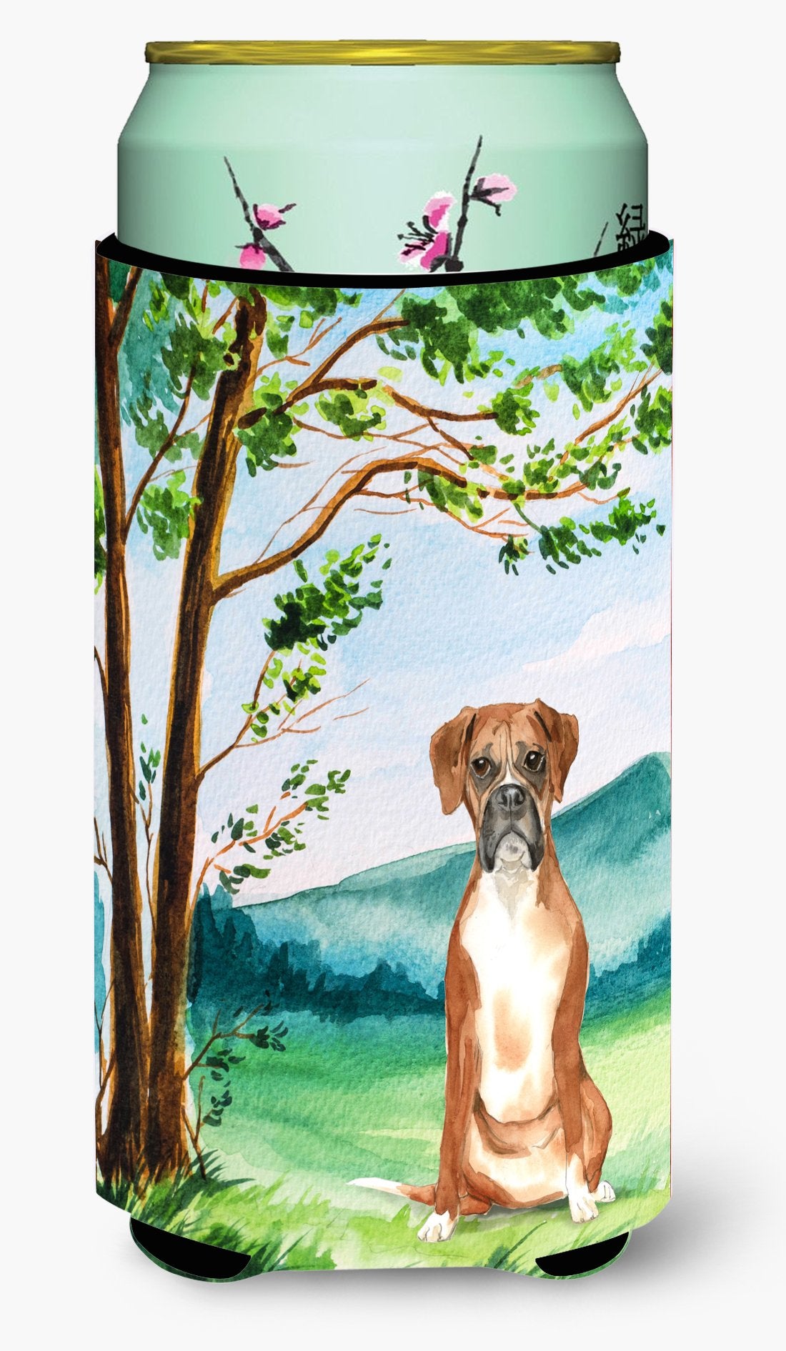 Under the Tree Boxer Tall Boy Beverage Insulator Hugger CK2578TBC by Caroline's Treasures