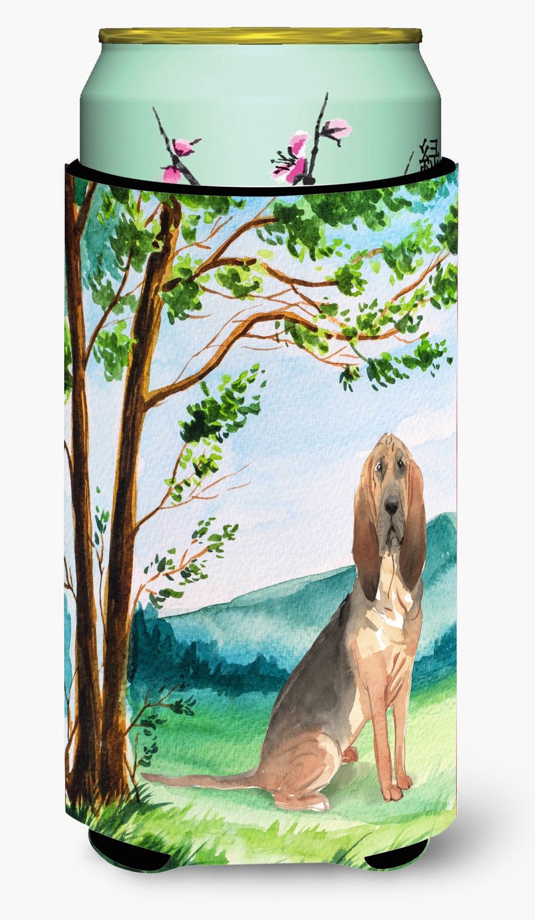 Under the Tree Bloodhound Tall Boy Beverage Insulator Hugger CK2581TBC by Caroline's Treasures