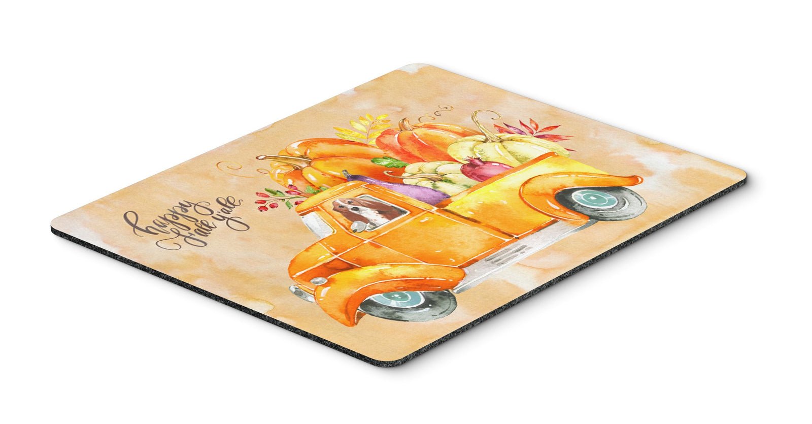 Fall Harvest Basset Hound Mouse Pad, Hot Pad or Trivet CK2606MP by Caroline's Treasures