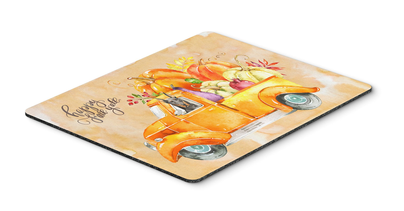 Fall Harvest Doberman Pinscher Mouse Pad, Hot Pad or Trivet CK2616MP by Caroline's Treasures