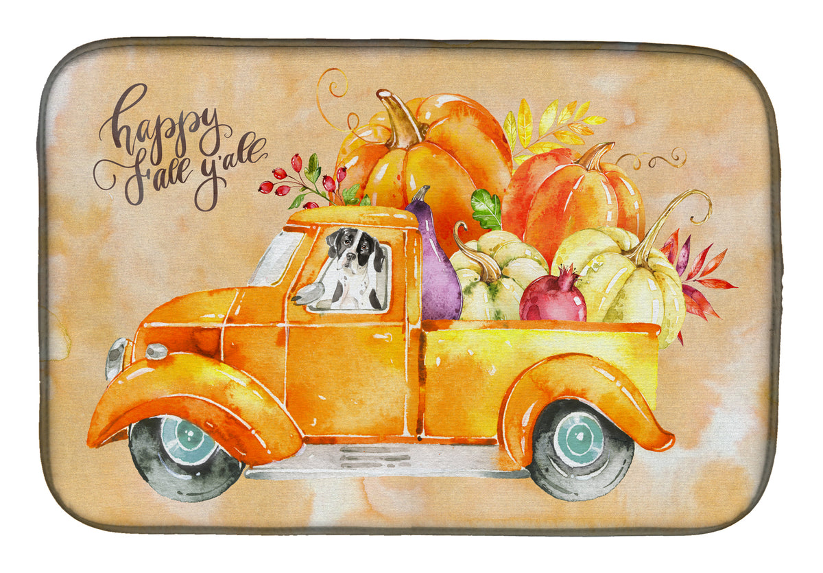 Fall Harvest English Pointer Dish Drying Mat CK2617DDM  the-store.com.