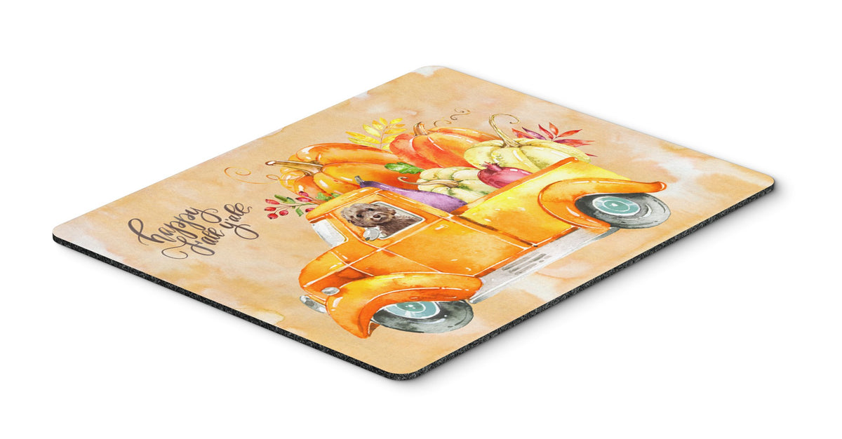 Fall Harvest Brown Cockapoo Mouse Pad, Hot Pad or Trivet CK2658MP by Caroline&#39;s Treasures