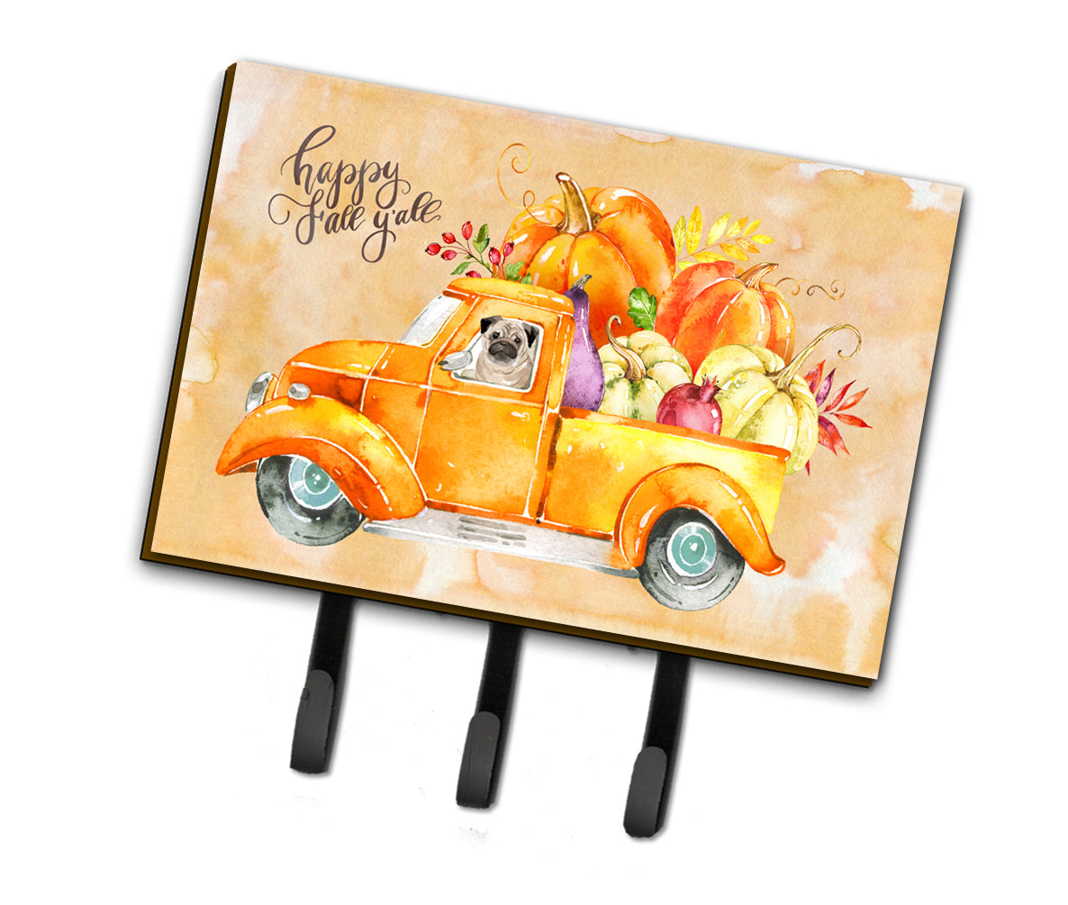 Fall Harvest Pug Leash or Key Holder CK2675TH68  the-store.com.