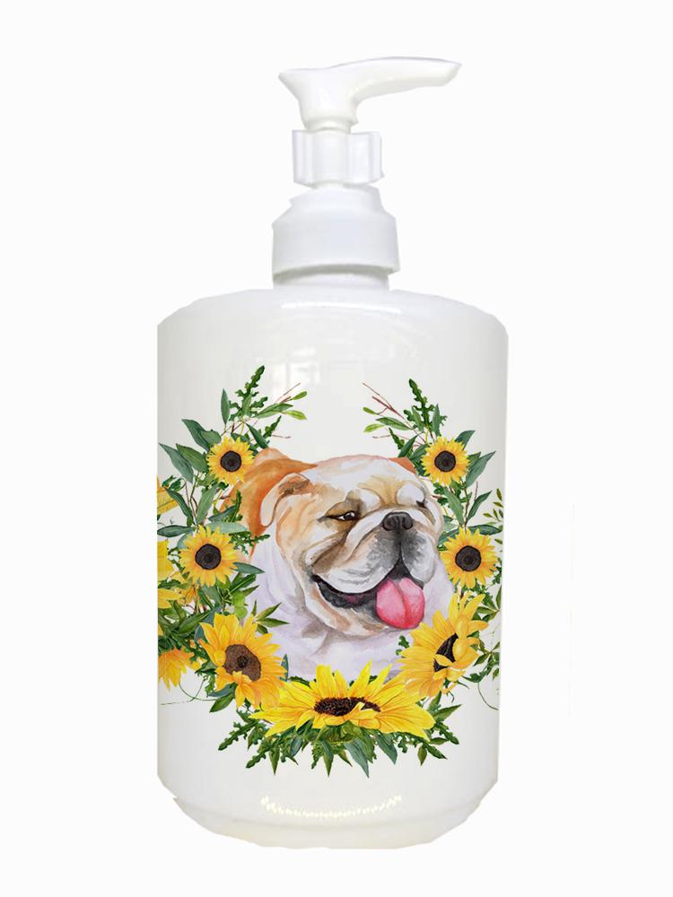 English Bulldog Ceramic Soap Dispenser CK2831SOAP by Caroline&#39;s Treasures