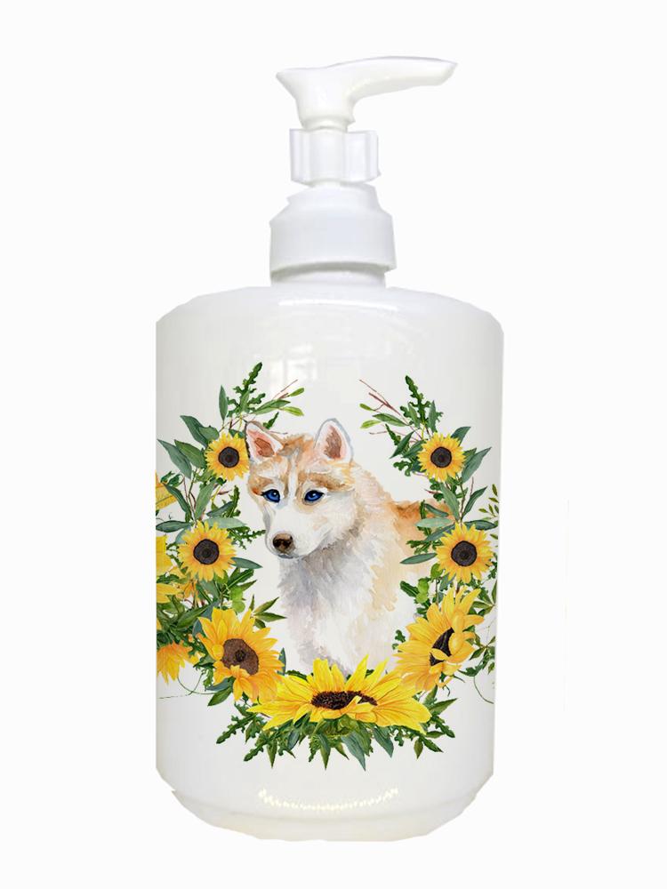 Siberian Husky Ceramic Soap Dispenser CK2847SOAP by Caroline's Treasures