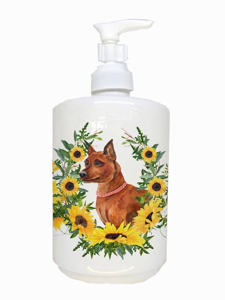 Miniature Pinscher Ceramic Soap Dispenser CK2848SOAP by Caroline's Treasures