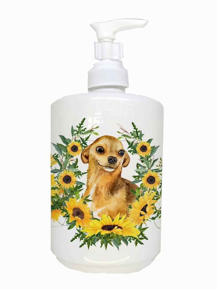 Chihuahua Ceramic Soap Dispenser CK2850SOAP by Caroline's Treasures