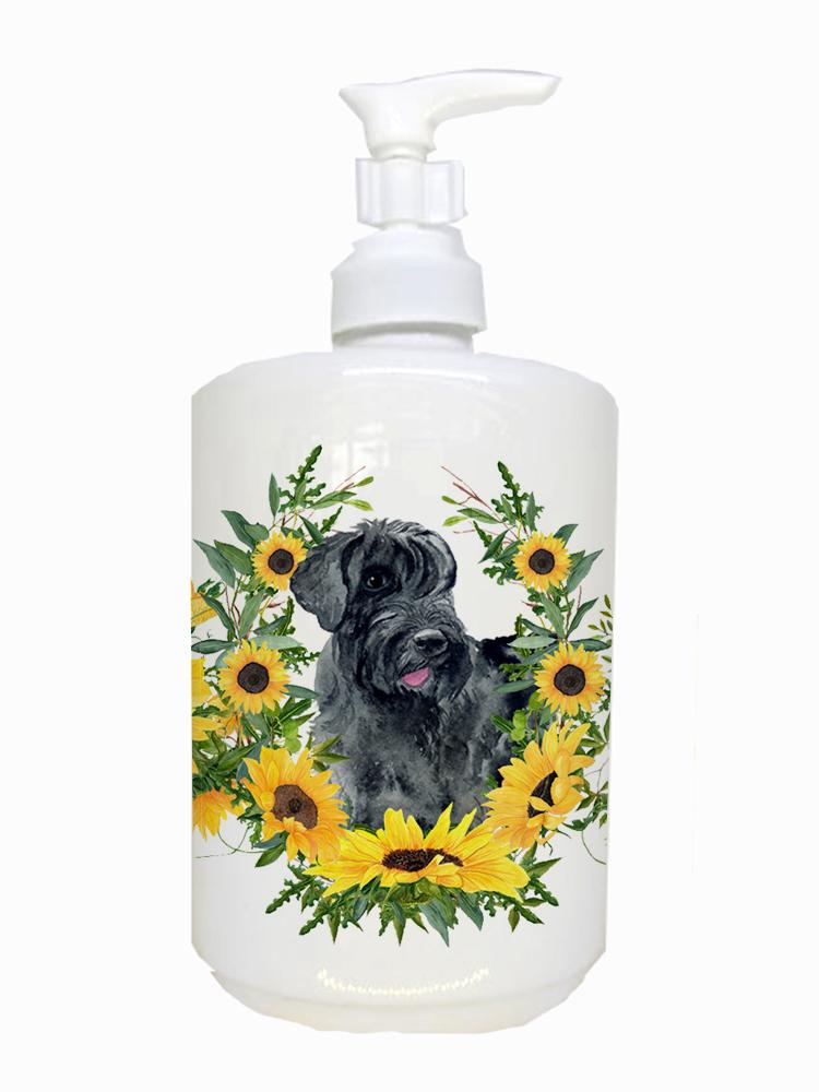 Giant Schnauzer Ceramic Soap Dispenser CK2852SOAP by Caroline&#39;s Treasures