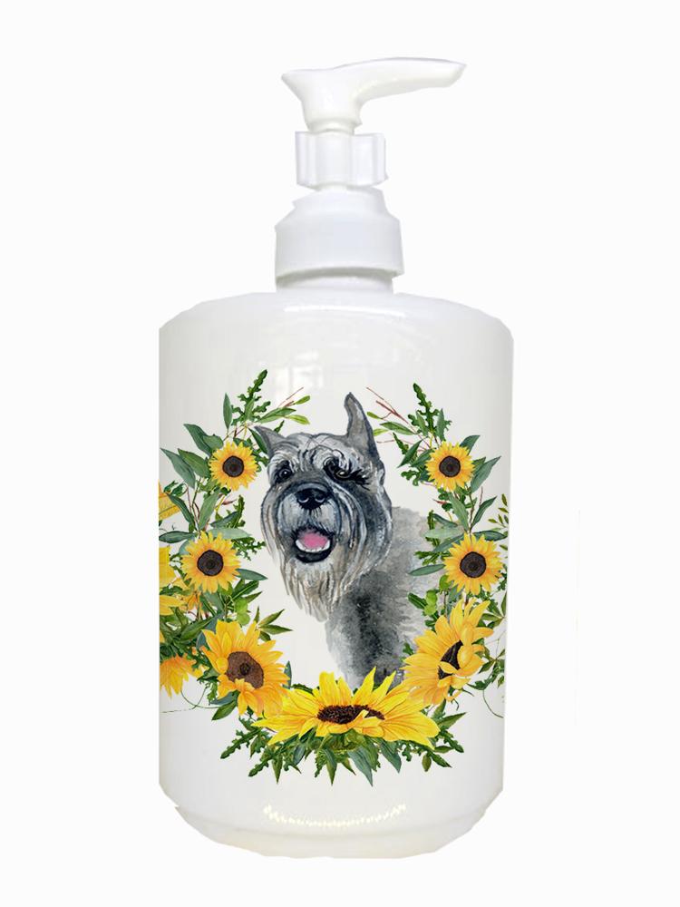 Schnauzer Ceramic Soap Dispenser CK2854SOAP by Caroline's Treasures