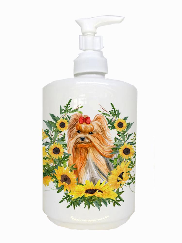 Yorkshire Terrier Ceramic Soap Dispenser CK2877SOAP by Caroline's Treasures