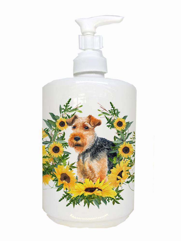 Welsh Terrier Ceramic Soap Dispenser CK2892SOAP by Caroline&#39;s Treasures