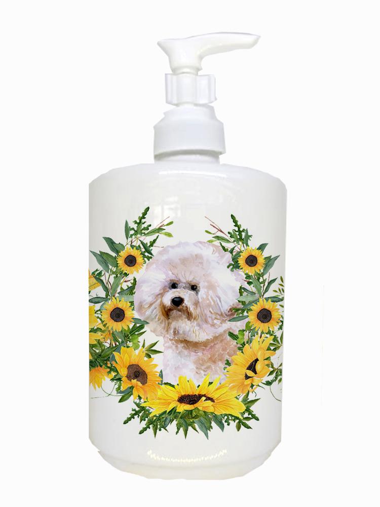 Bichon Frise #2 Ceramic Soap Dispenser CK2897SOAP by Caroline's Treasures