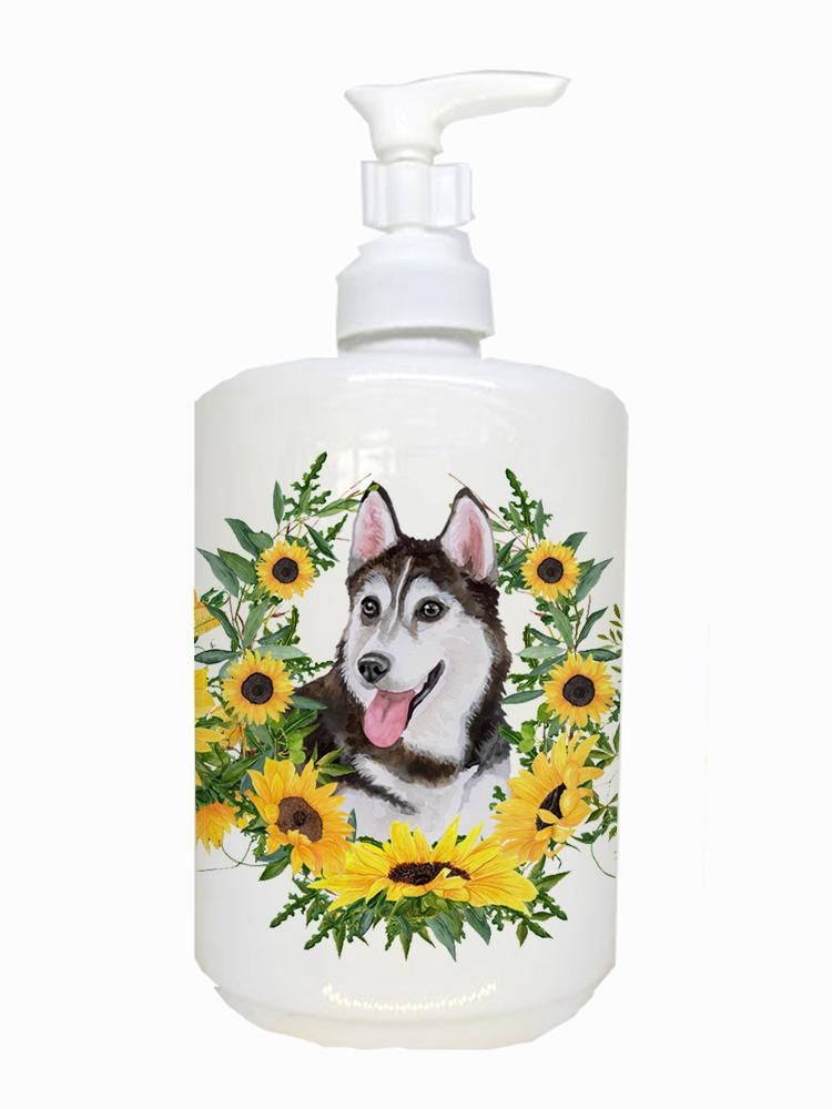 Siberian Husky #2 Ceramic Soap Dispenser CK2904SOAP by Caroline's Treasures