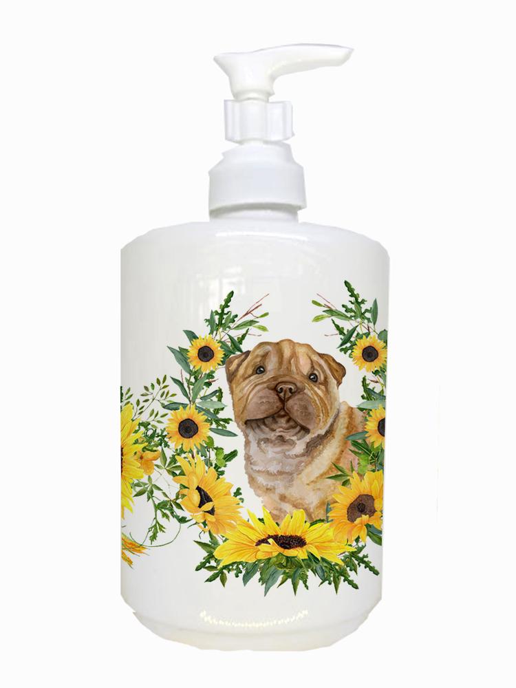 Shar Pei Puppy Ceramic Soap Dispenser CK2911SOAP by Caroline's Treasures