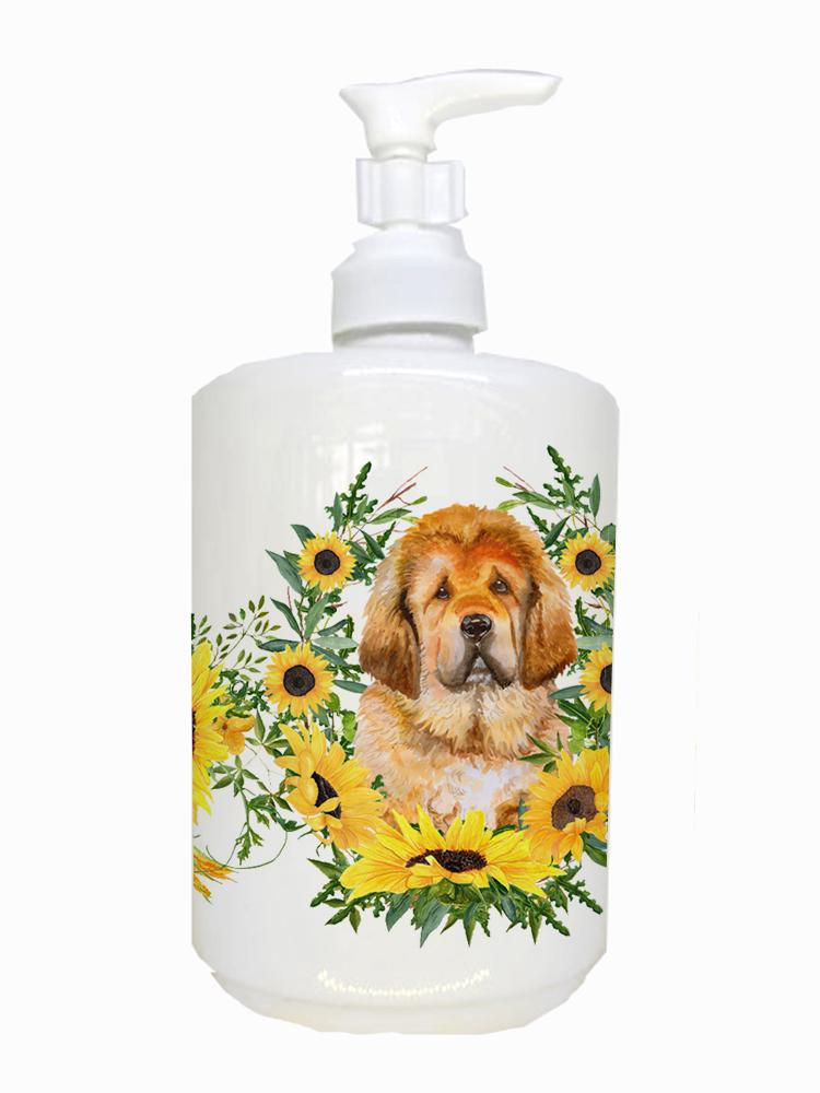 Tibetan Mastiff Ceramic Soap Dispenser CK2913SOAP by Caroline&#39;s Treasures