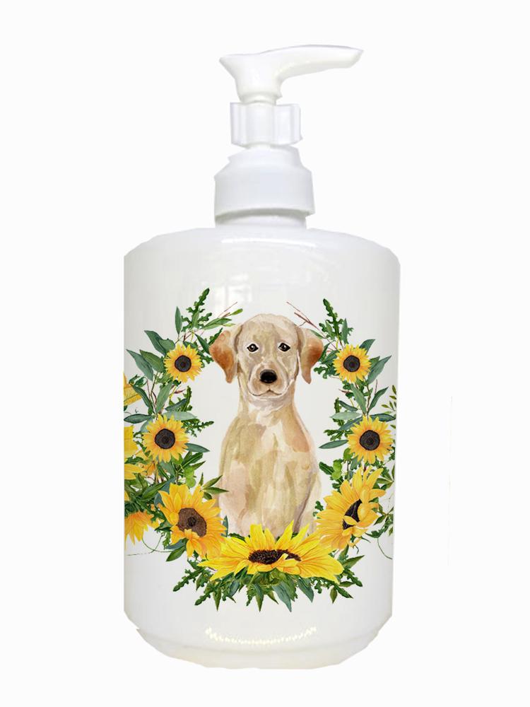 Yellow Labrador Retriever Ceramic Soap Dispenser CK2919SOAP by Caroline's Treasures