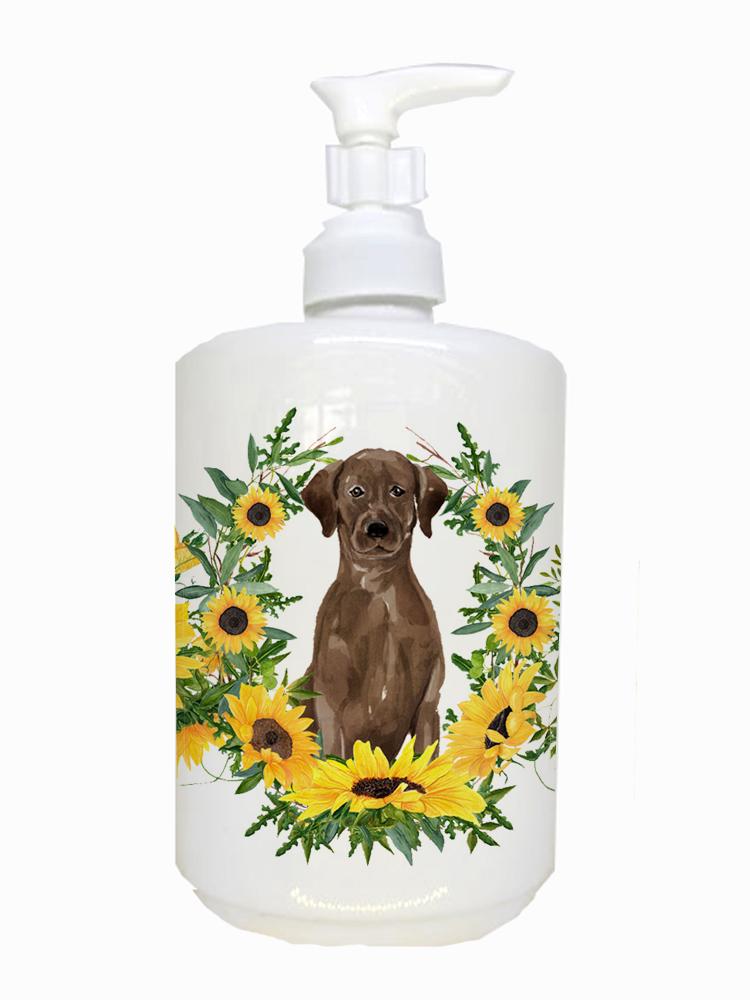 Chocolate Labrador Retriever Ceramic Soap Dispenser CK2921SOAP by Caroline's Treasures