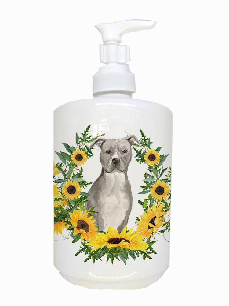 Staffordshire Bull Terrier Ceramic Soap Dispenser CK2926SOAP by Caroline's Treasures