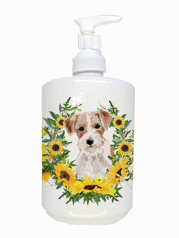 Jack Russell Terrier Ceramic Soap Dispenser CK2928SOAP by Caroline's Treasures