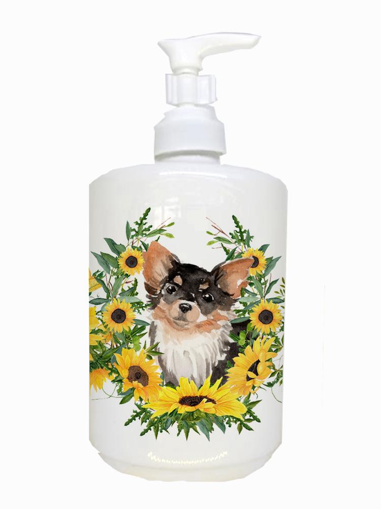 Long Haired Chihuahua Ceramic Soap Dispenser CK2934SOAP by Caroline&#39;s Treasures