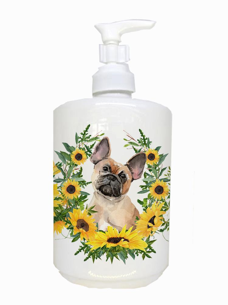 Fawn French Bulldog Ceramic Soap Dispenser CK2940SOAP by Caroline's Treasures