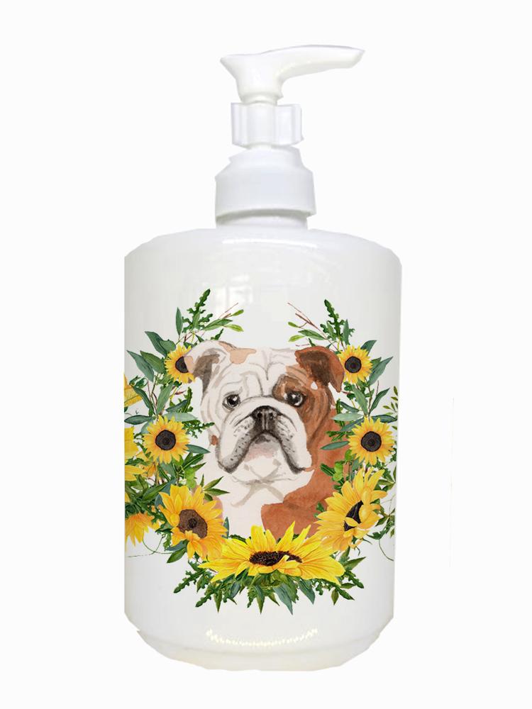 English Bulldog Ceramic Soap Dispenser CK2941SOAP by Caroline&#39;s Treasures