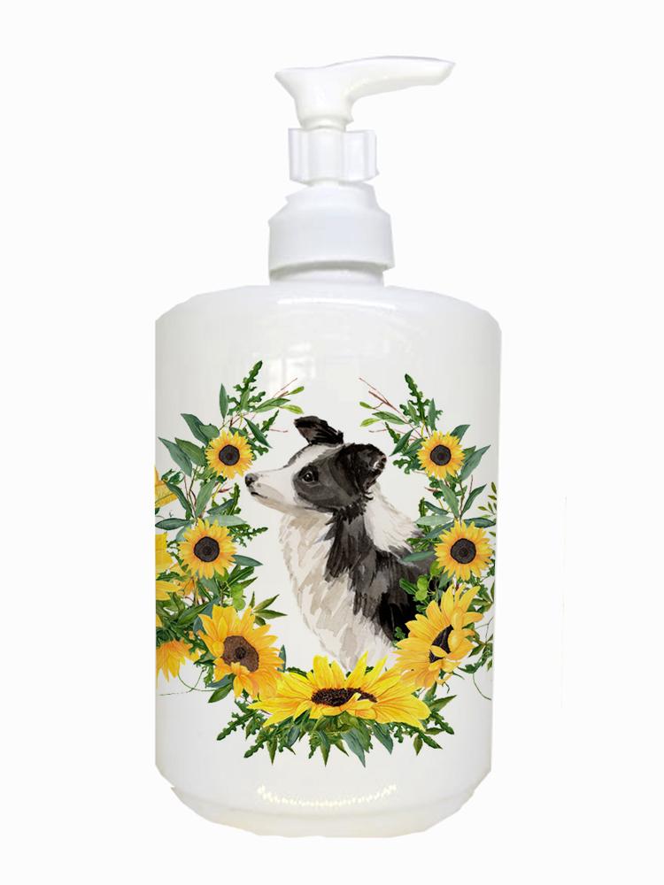 Border Collie Ceramic Soap Dispenser CK2949SOAP by Caroline's Treasures