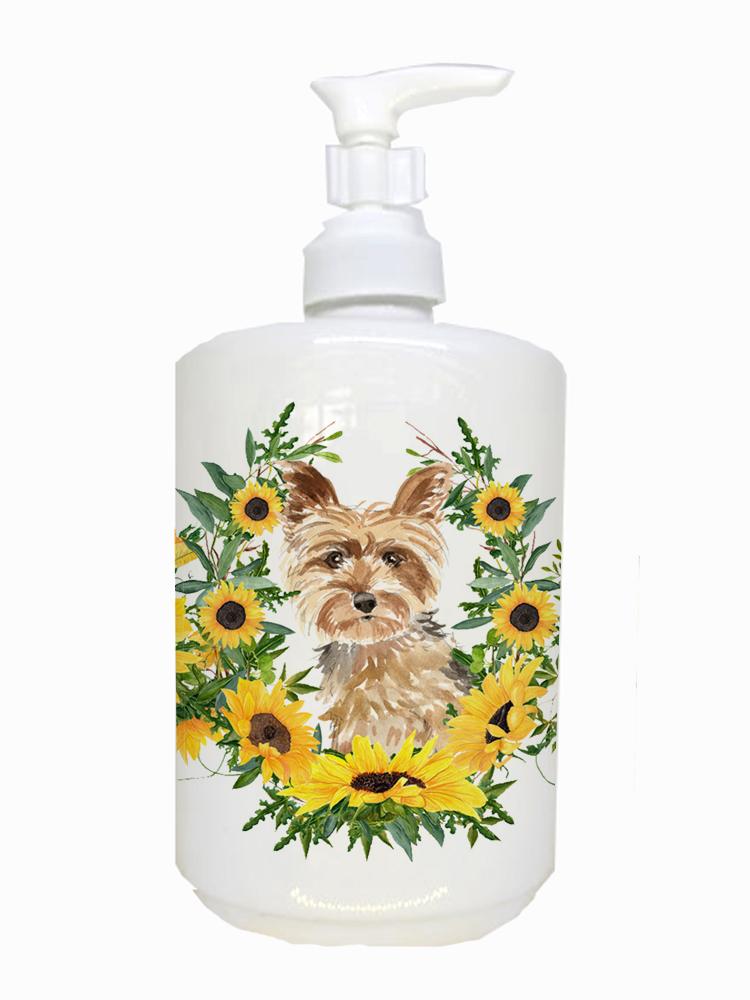 Yorkie Ceramic Soap Dispenser CK2953SOAP by Caroline's Treasures