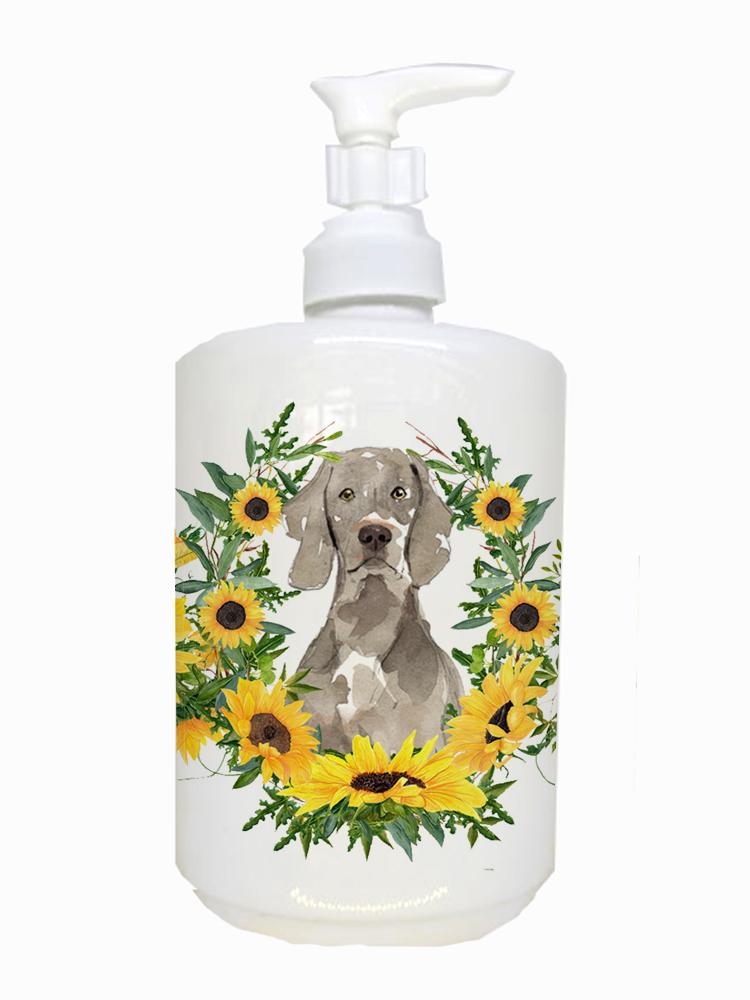 Weimaraner Ceramic Soap Dispenser CK2957SOAP by Caroline's Treasures