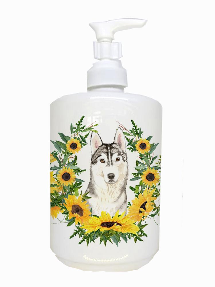 Siberian Husky Ceramic Soap Dispenser CK2959SOAP by Caroline's Treasures