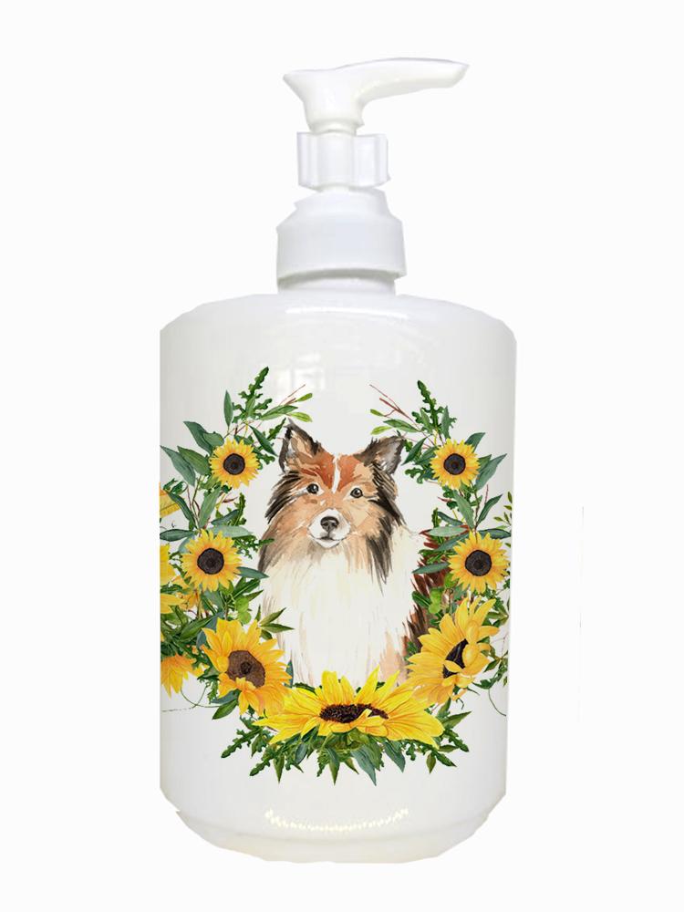 Sheltie Ceramic Soap Dispenser CK2962SOAP by Caroline&#39;s Treasures