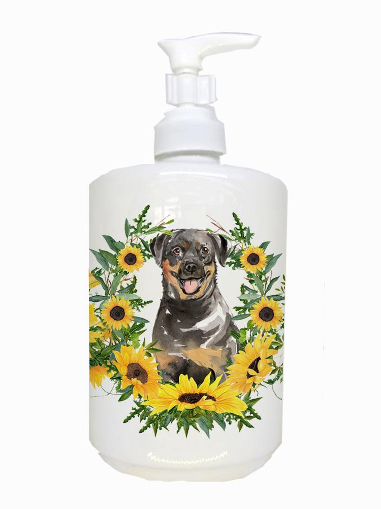 Rottweiler Ceramic Soap Dispenser CK2966SOAP by Caroline's Treasures