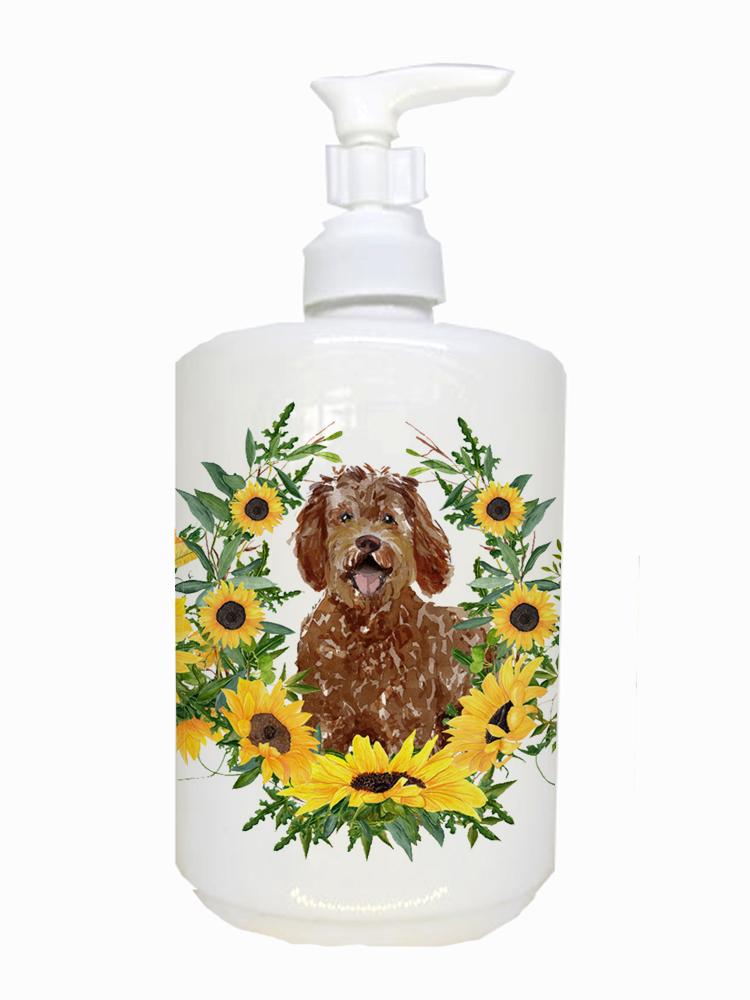 Labradoodle Ceramic Soap Dispenser CK2972SOAP by Caroline's Treasures