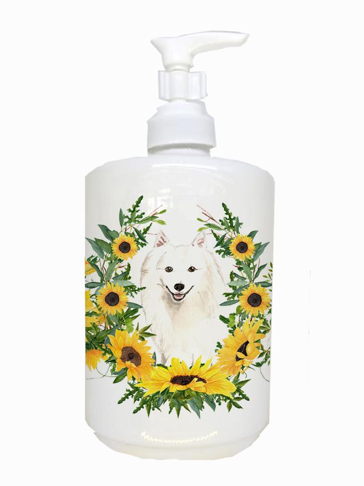 Japanese Spitz Ceramic Soap Dispenser CK2973SOAP by Caroline's Treasures