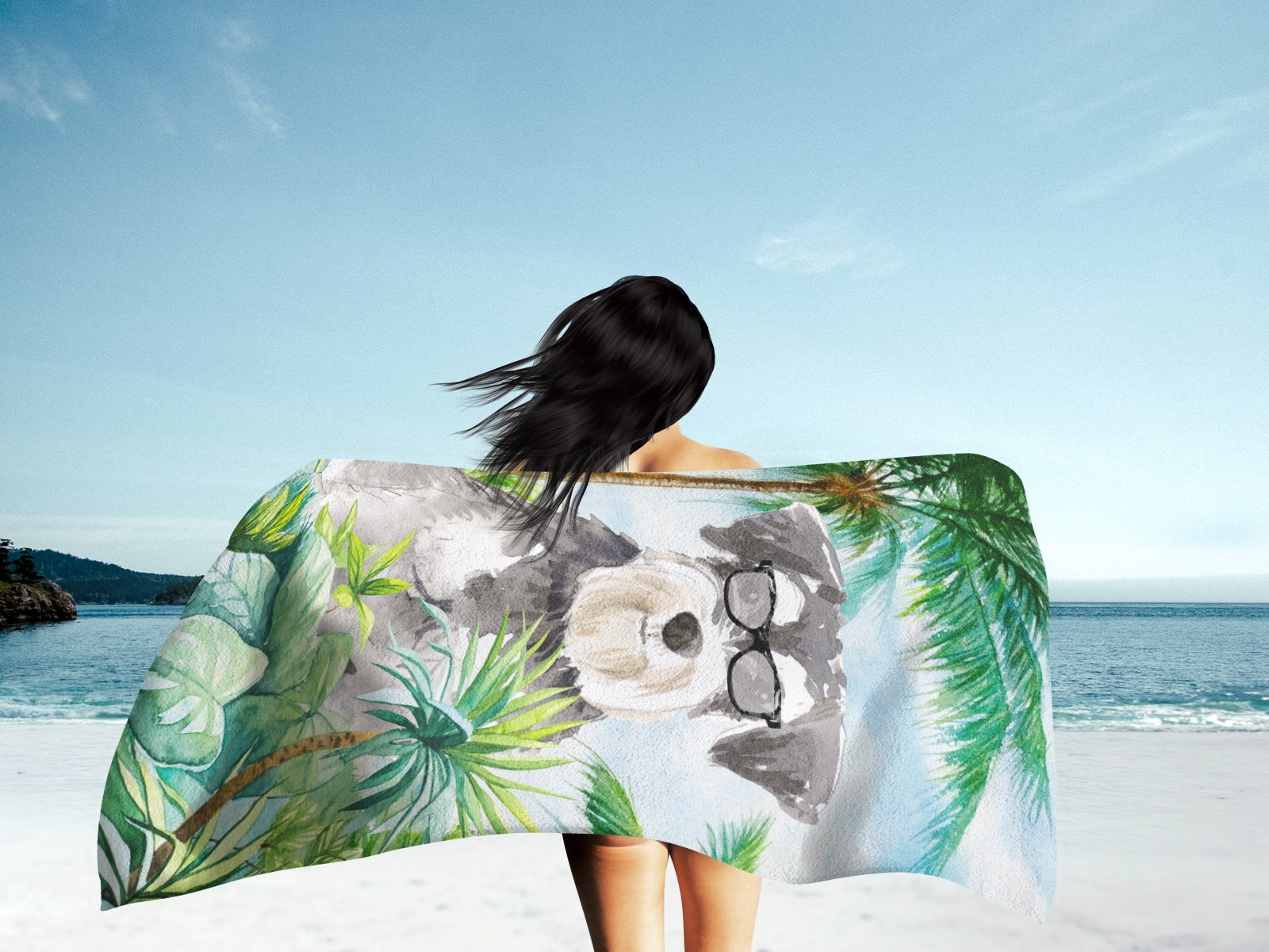 Schnauzer #2 Premium Beach Towel CK3006TWL3060 by Caroline's Treasures