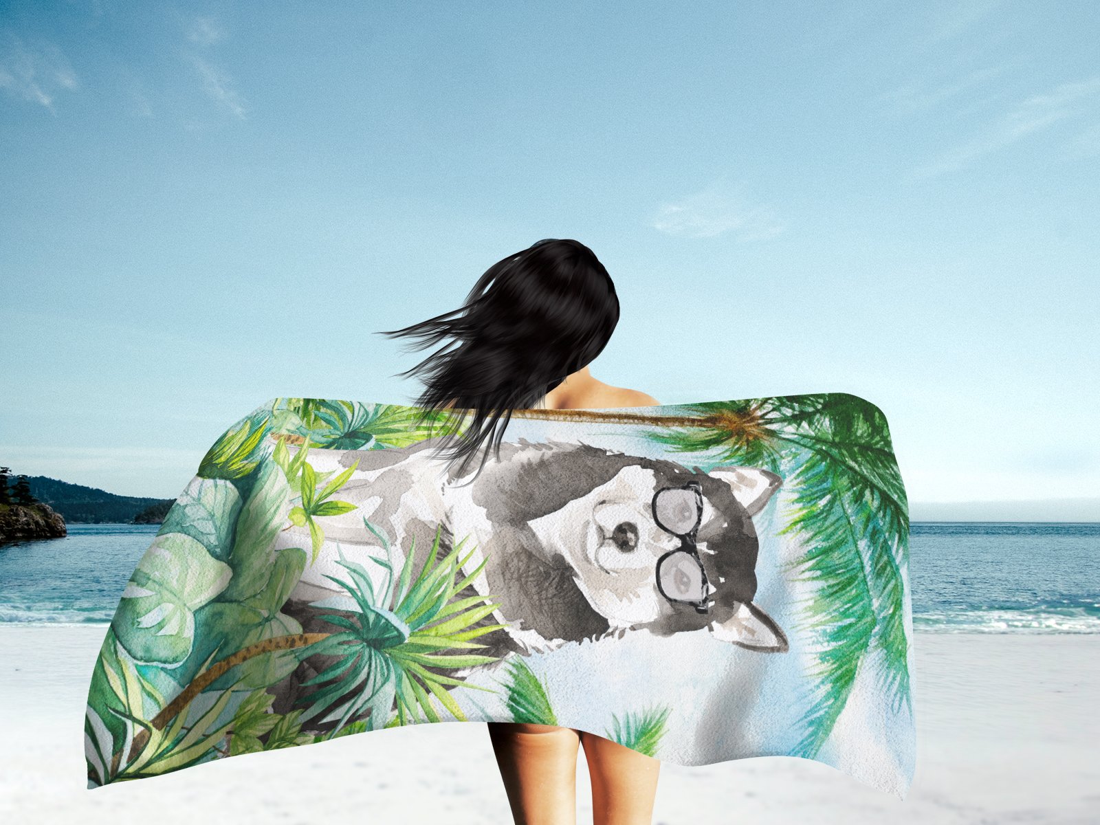 Alaskan Malamute Premium Beach Towel CK3008TWL3060 by Caroline's Treasures