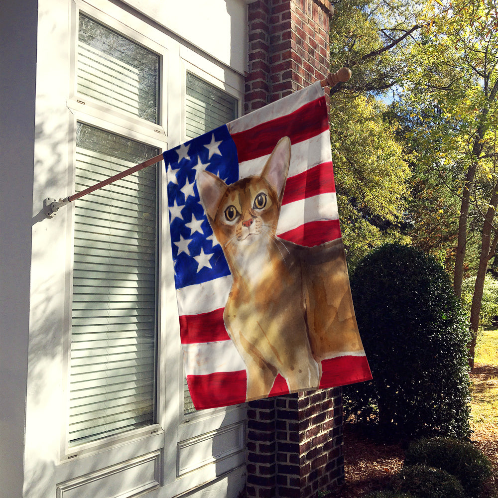 Abyssinian American Flag Flag Canvas House Size CK3027CHF  the-store.com.