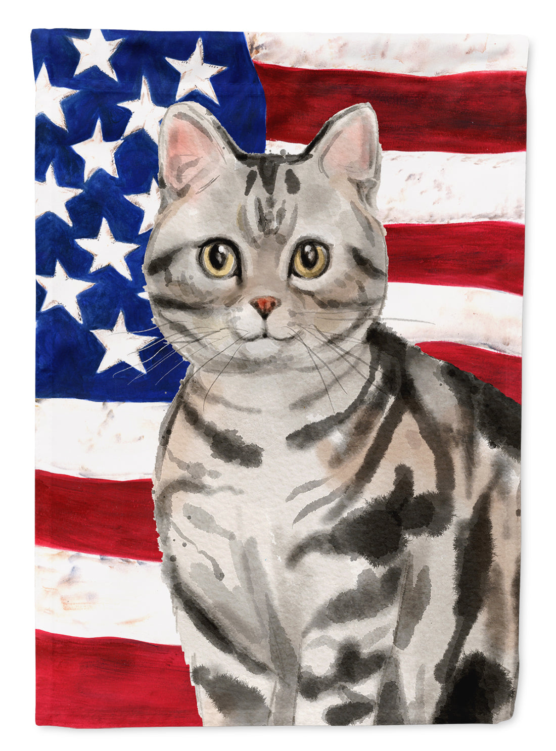 American Shorthair American Flag Flag Garden Size CK3029GF  the-store.com.