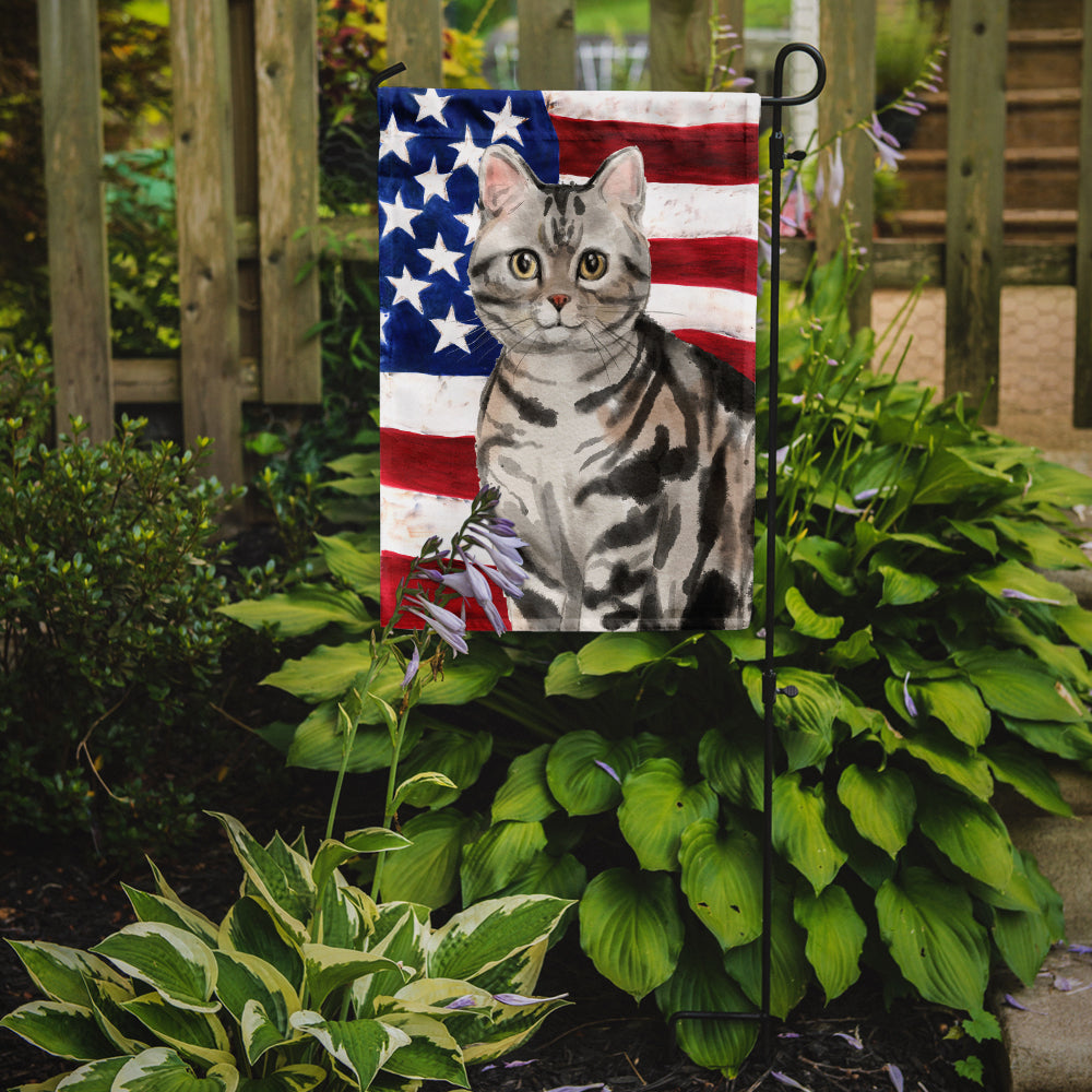 American Shorthair American Flag Flag Garden Size CK3029GF  the-store.com.