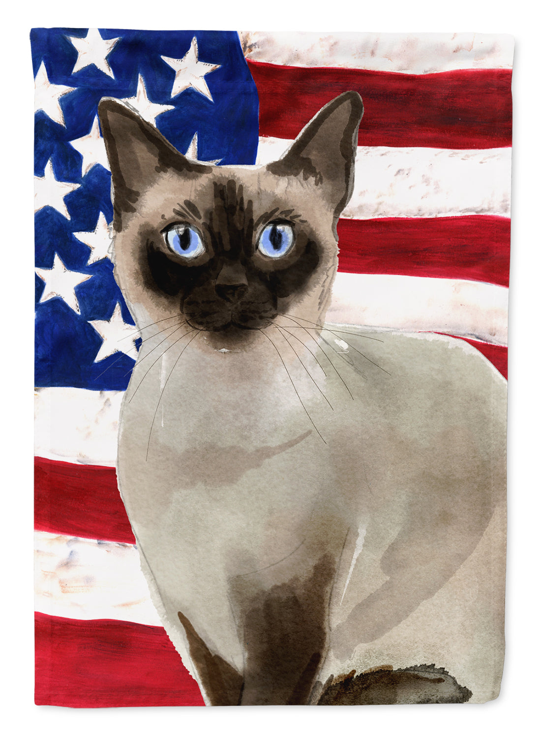 Siamese American Flag Flag Garden Size CK3039GF  the-store.com.