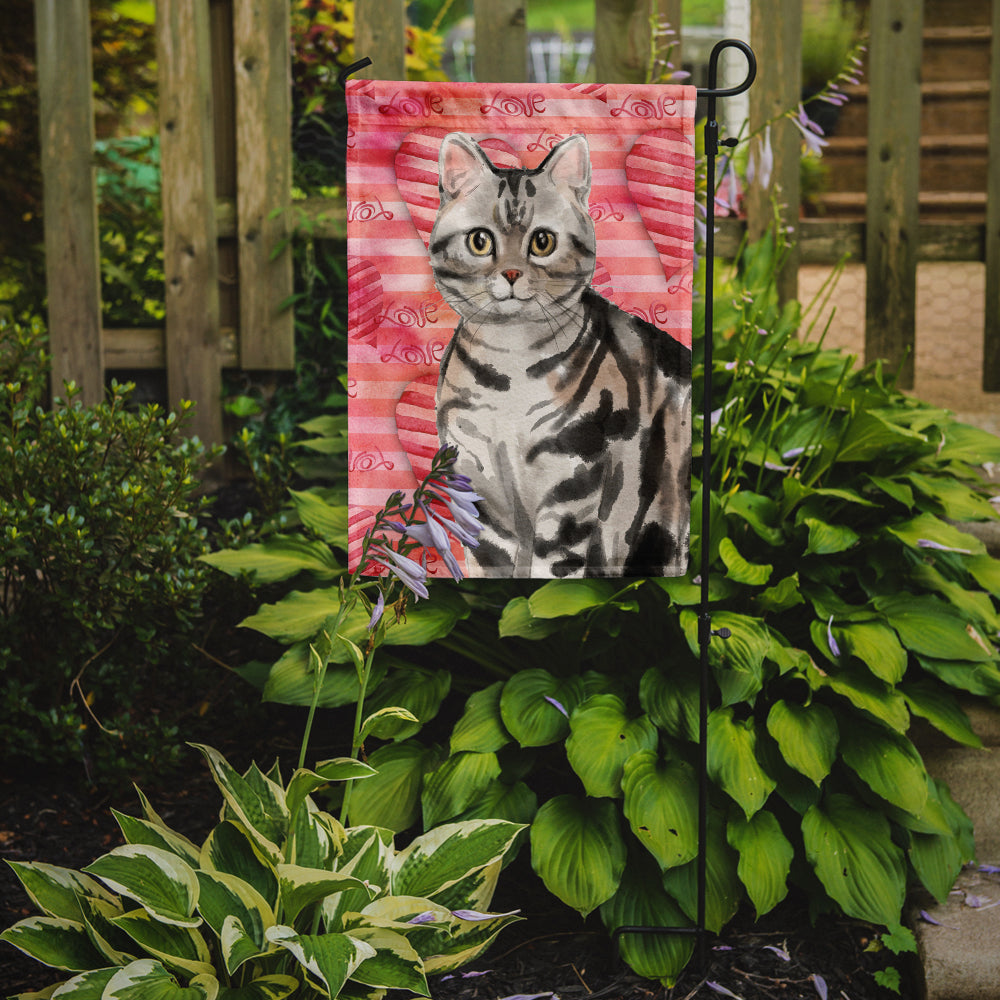 American Shorthair Cat Love Flag Garden Size CK3044GF  the-store.com.