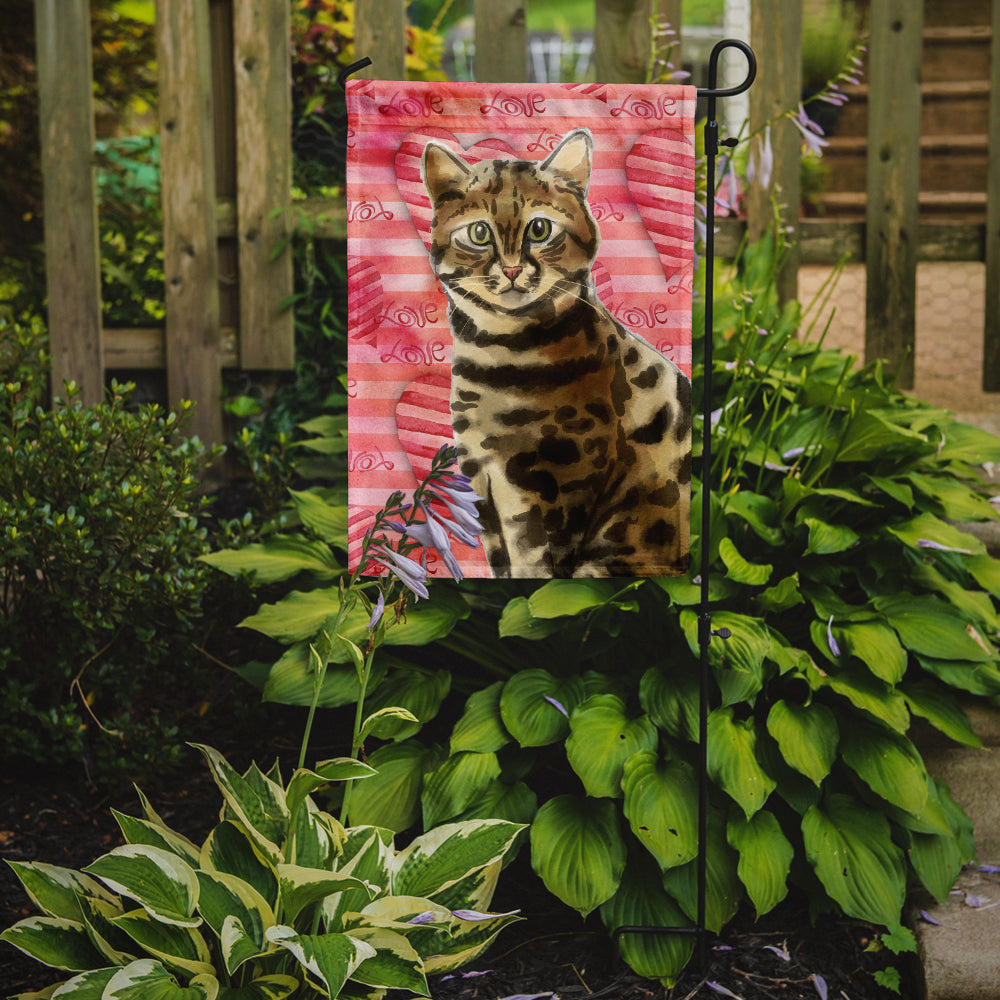 Bengal Cat Love Flag Garden Size CK3045GF  the-store.com.