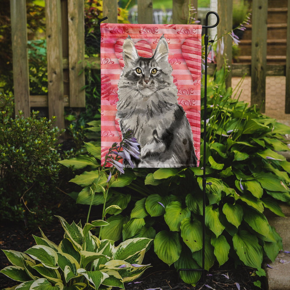 Maine Coon Cat Love Flag Garden Size CK3049GF  the-store.com.