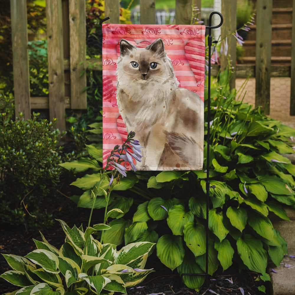 Ragdoll Cat Love Flag Garden Size CK3052GF  the-store.com.