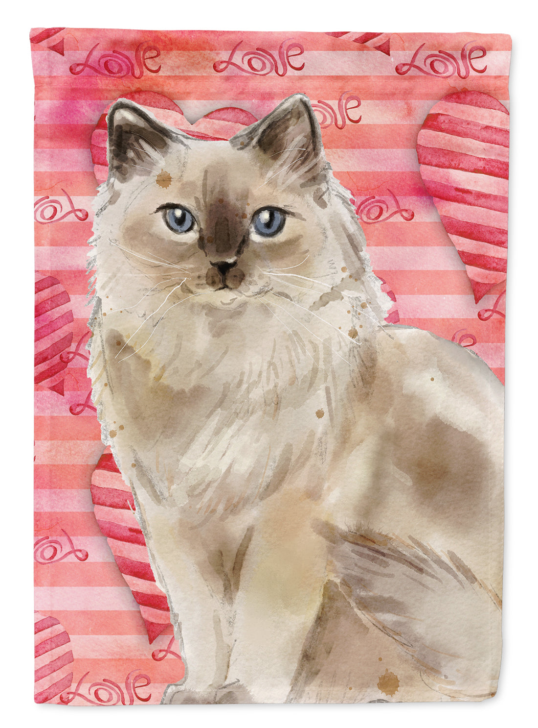 Ragdoll Cat Love Flag Garden Size CK3052GF  the-store.com.