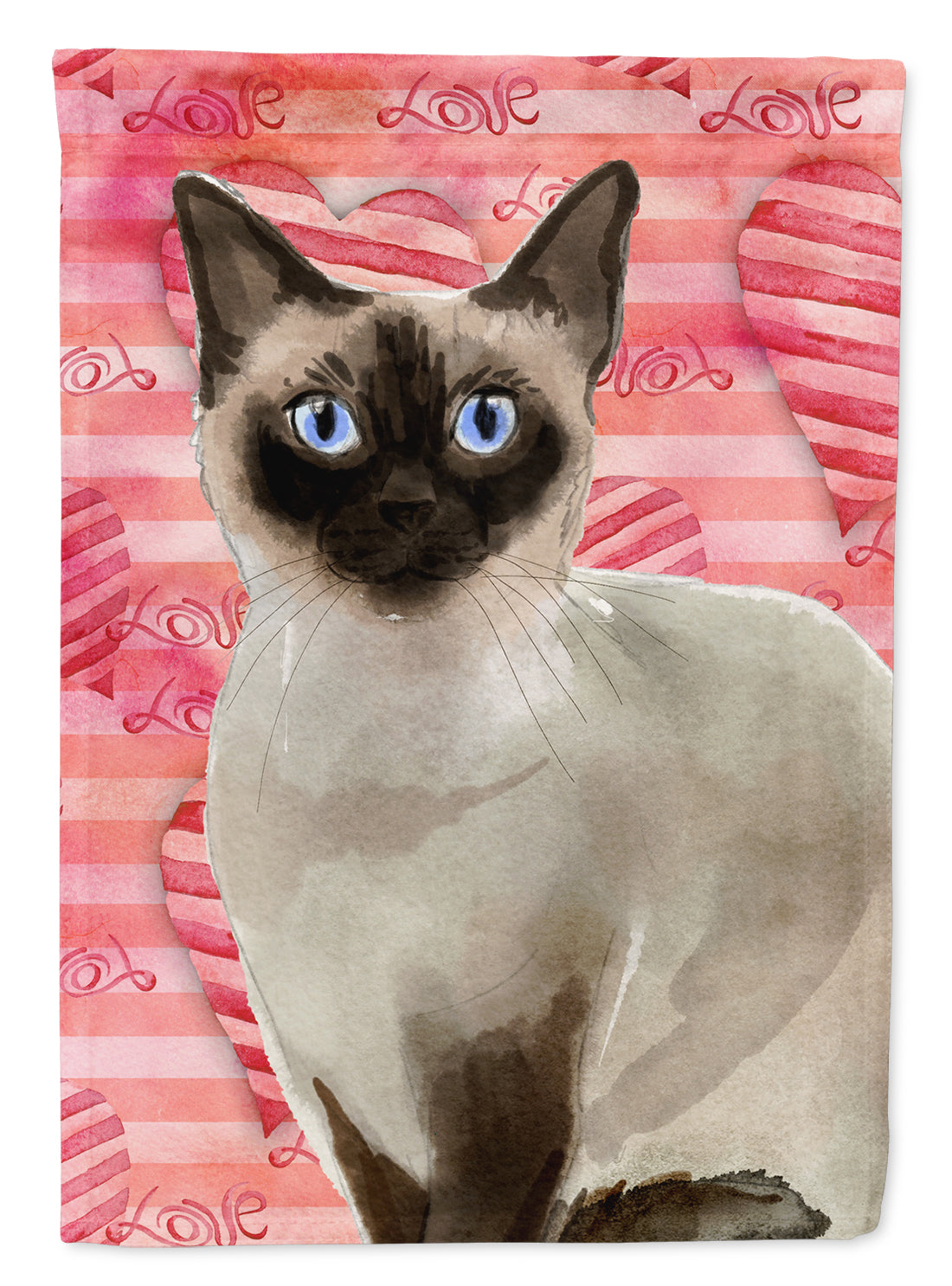 Siamese Cat Love Flag Garden Size CK3054GF  the-store.com.