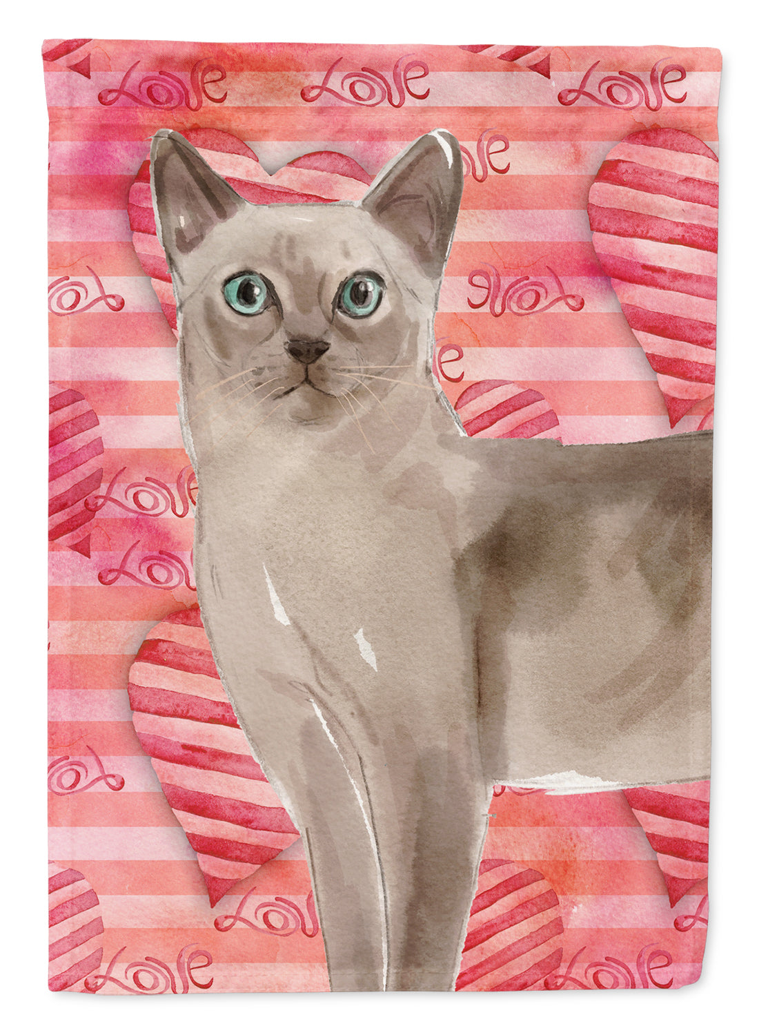 Tonkinese Cat Love Flag Garden Size CK3056GF  the-store.com.