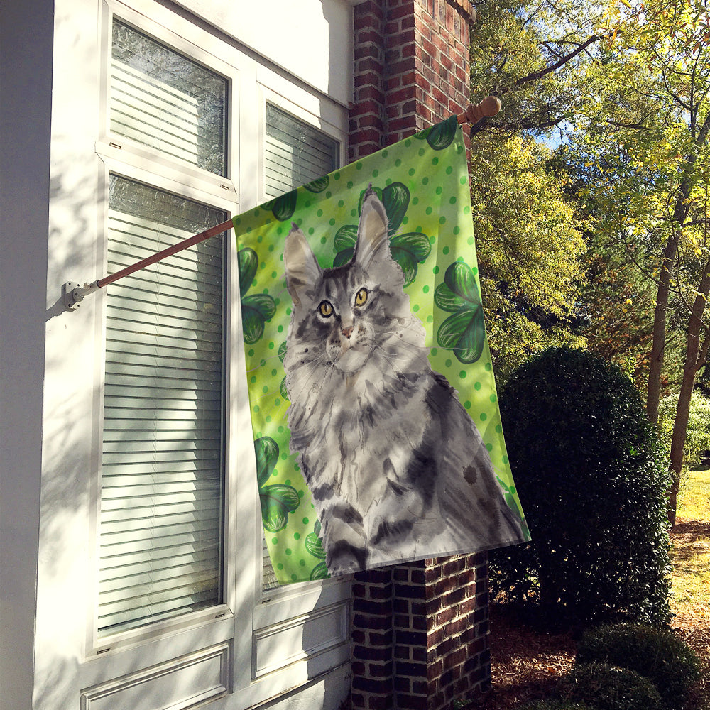 Maine Coon Shamrock Flag Canvas House Size CK3064CHF  the-store.com.