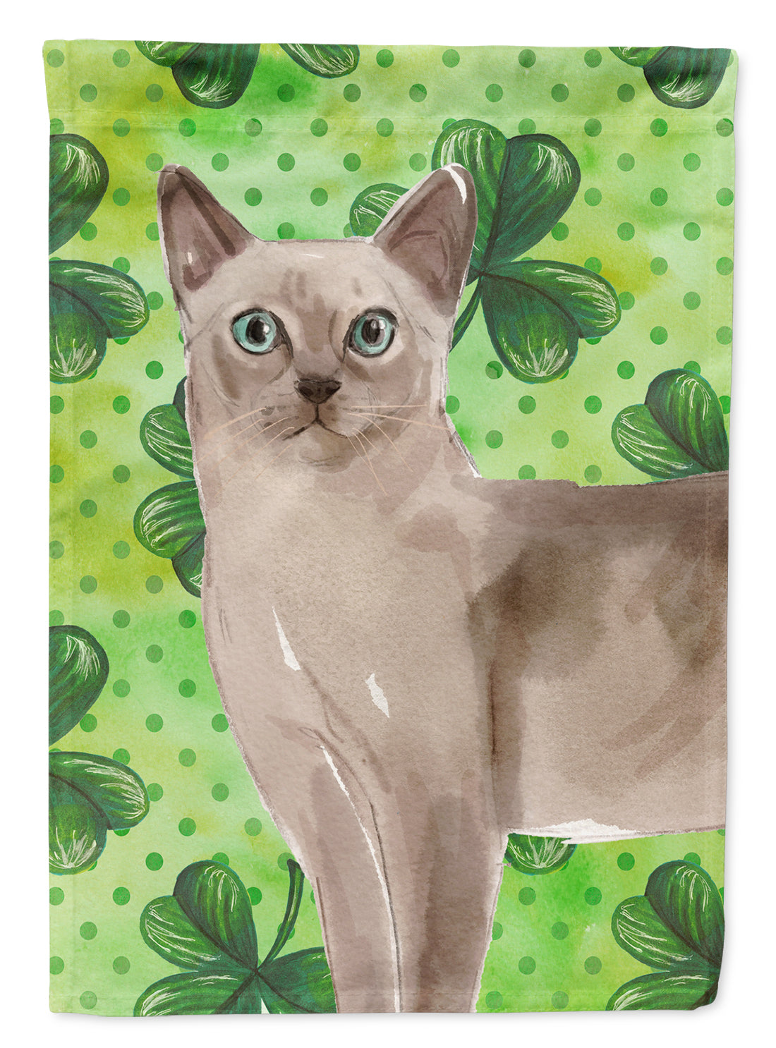 Tonkinese Shamrock Flag Garden Size CK3071GF  the-store.com.