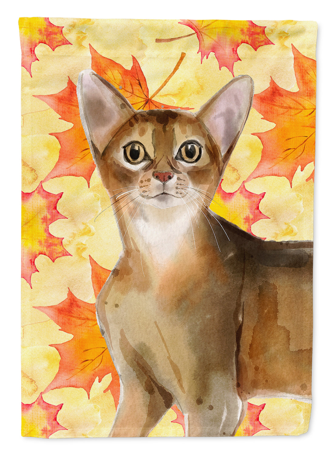 Abyssinian Fall Leaves Flag Canvas House Size CK3072CHF  the-store.com.